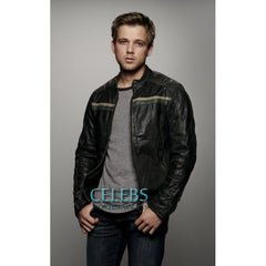 Dylan Massett Bates Motel Black Leather Jacket