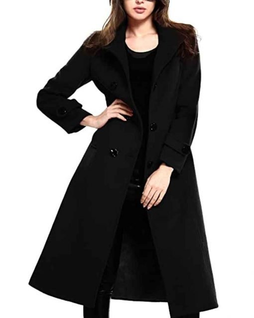 Batwoman S02 Sophie Moore Black Double-breasted Coat