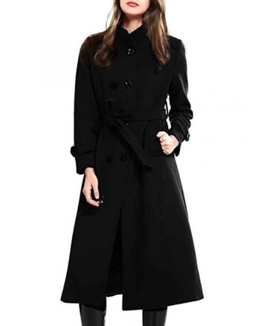 Batwoman S02 Sophie Moore Black Double-breasted Coat