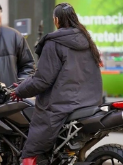 The Beauty Bella Hadid Puffer Hooded Coat