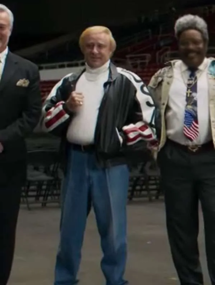 Christy Ben Foster Flag Leather Jacket