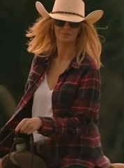 Dutton Ranch 2026 Beth Dutton Plaid Shirt