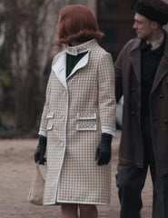 Anya Taylor-Joy The Queen’s Gambit Checkered Coat