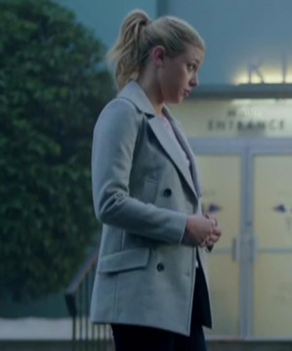 Riverdale S02 Betty Cooper White Double-Breasted Coat