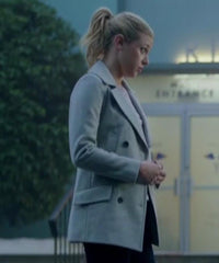 Riverdale S02 Betty Cooper White Double-Breasted Coat