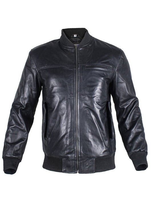 Bomber Leather Jacket Mens