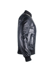 Bomber Leather Jacket Mens