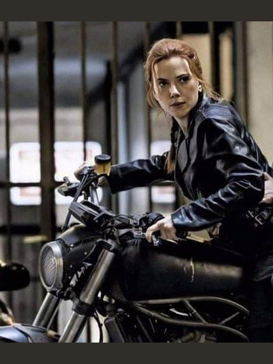 Black Widow 2021 Natasha Romanoff Motorcycle Jacket