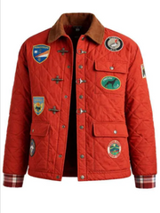 NYC 2026 Brandi Carlile Red Quilted Jacket