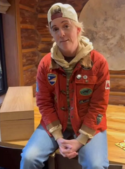 NYC 2026 Brandi Carlile Red Quilted Jacket
