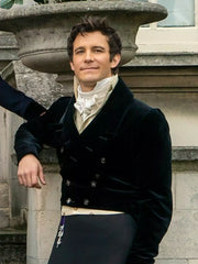 Bridgerton Anthony Bridgerton Velvet Black Tailcoat