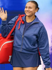 US Open Amanda Anisimova Blue Jacket