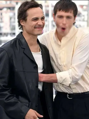 Cannes Film Festival Frank Dillane Leather Blazer