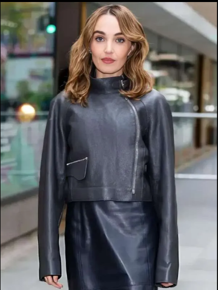 NYC 2025 Chloe Fineman Leather Jacket