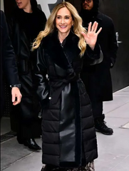 NYC 2026 Holly Hunter Fur Trim Coat