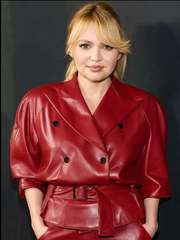 Robin Hood Premiere 2025 Elena Matei Leather Jacket