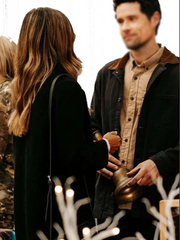 The Christmas Ring 2025 Jana Kramer Black Coat
