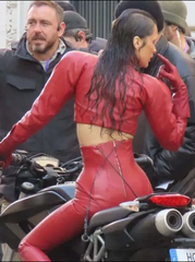 The Beauty Bella Hadid Red Cropped Jacket