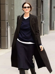 Street Style 2026 Caitriona Balfe Wool Coat