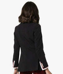 Camille Cot­tin Killing Eve Helene Black Wool Blazer