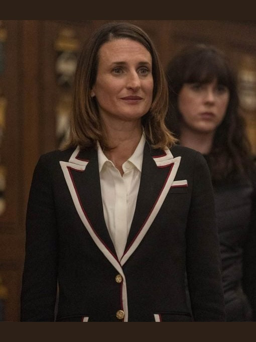 Camille Cot­tin Killing Eve Helene Black Wool Blazer