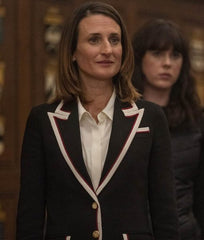 Camille Cot­tin Killing Eve Helene Black Wool Blazer