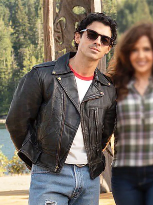 Camp Rock 3 Joe Jonas Black Leather Jacket