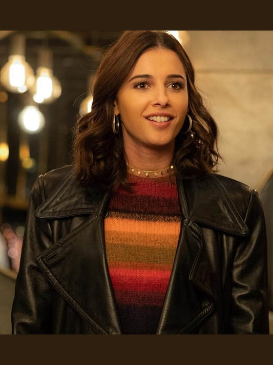 Charlie’s Angels Naomi Scott Black Leather Jacket