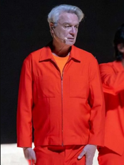 Coachella 2026 David-Byrne Orange Jacket