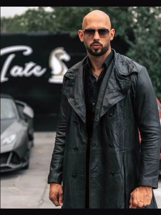 Cobra Andrew Tate Black Leather Coat
