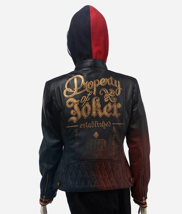 Harley Quinn Daddy’s Lil’ Monster Quilted Leather Jacket