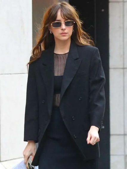Materialists Dakota Johnson Black Blazer