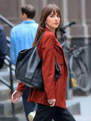 Materialists Dakota Johnson Red Blazer