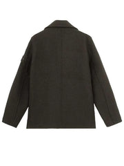 NYC David Harbour Green Peacoat