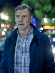 Tip Toe 2026 David Morrissey Blue Cotton Jacket
