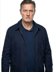 Tip Toe 2026 David Morrissey Blue Cotton Jacket