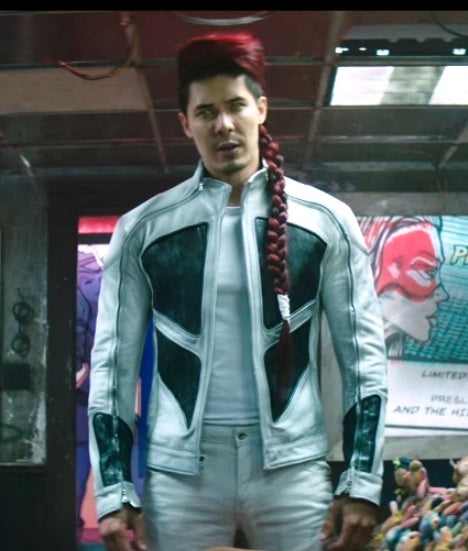 Lewis Tan Deadpool 2 Shatterstar Leather Jacket