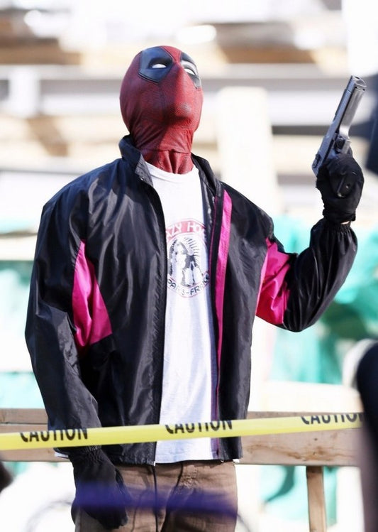 Deadpool 2 Wields A Gun Parachute Jacket
