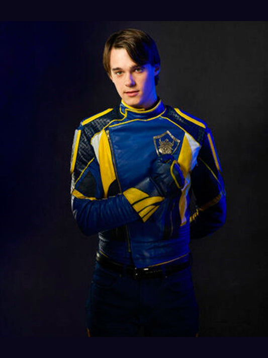 Descendants 3 Mitchell Hope Blue Leather Jacket