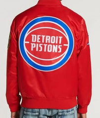 Detroit Pistons Logo Starters Red Jacket