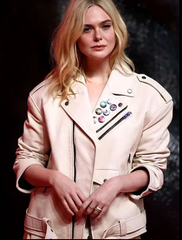 Predator Badlands 2025 Elle Fanning Leather Jacket