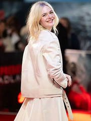 Predator Badlands 2025 Elle Fanning Leather Jacket