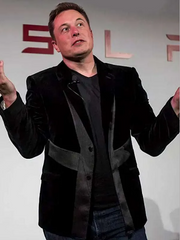 Elon Musk Black Blazer