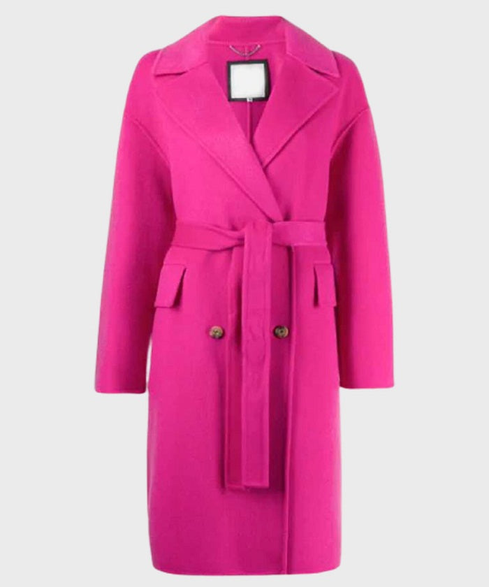 Lily Collins Emily In Paris Pink Coat