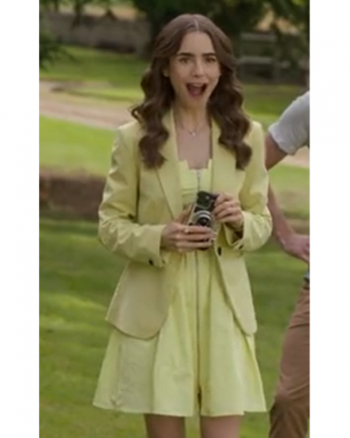 Emily Cooper Emily In Paris S02 Yellow Blazer