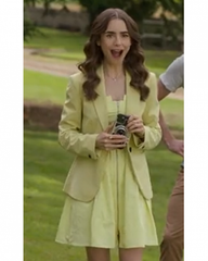 Emily Cooper Emily In Paris S02 Yellow Blazer
