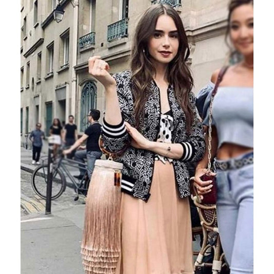 Emily In Paris Lily Collins Black Jacket