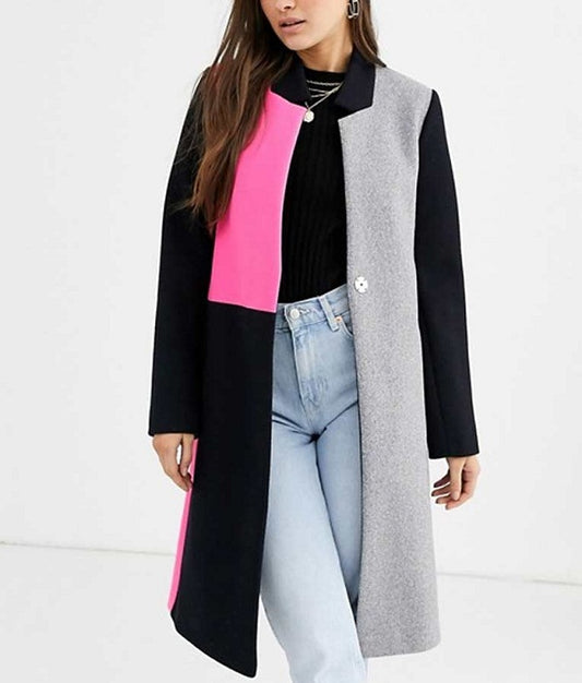 Emily Cooper Emily In Paris Color Block Coat