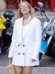Emily In Paris S02 Camille Razat White Peacoat