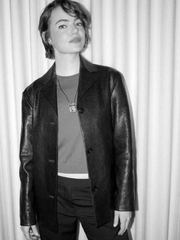 Emma Stone Bugonia Leather Jacket